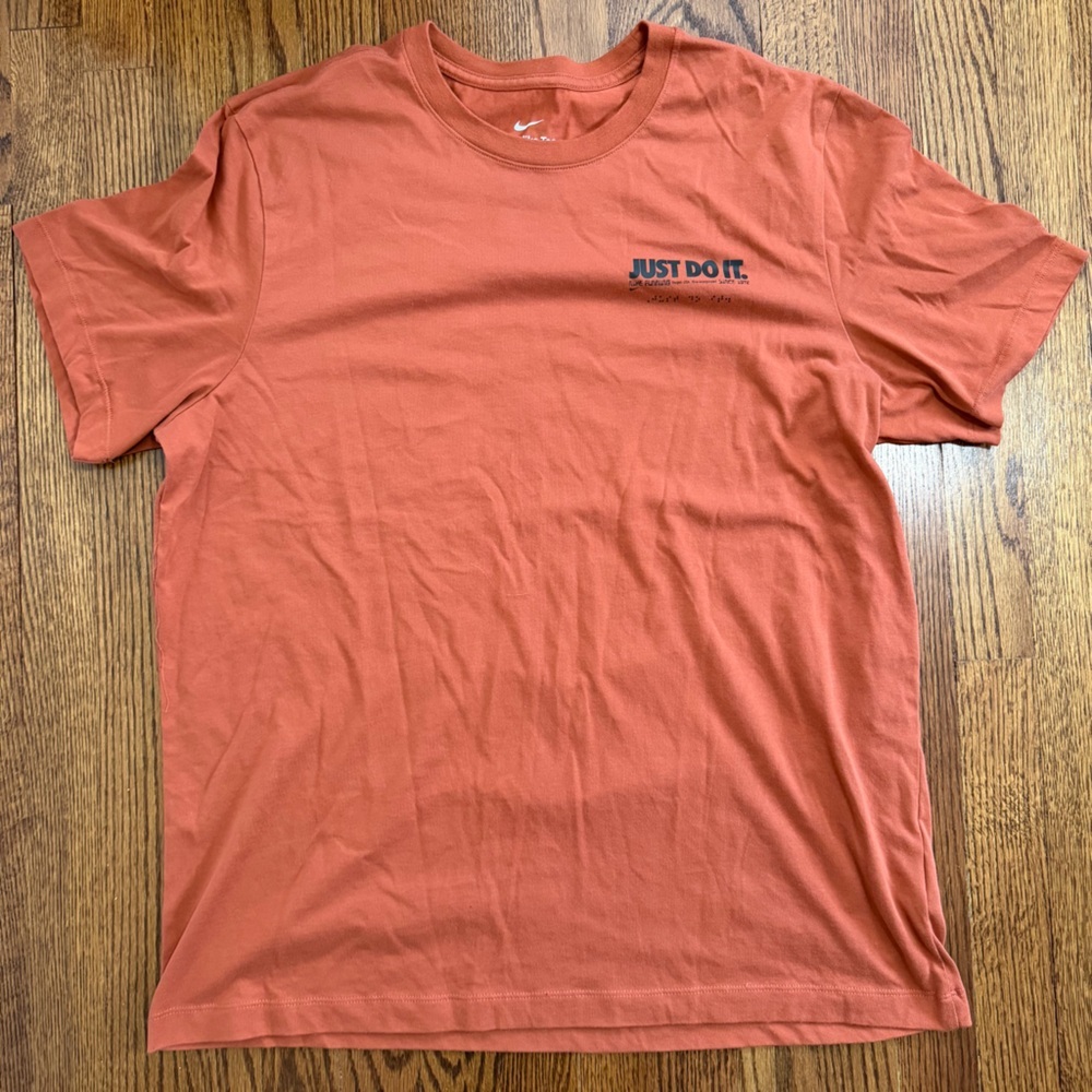 The Nike Tee Dri Fit Burnt Orange Running Tee Size XL